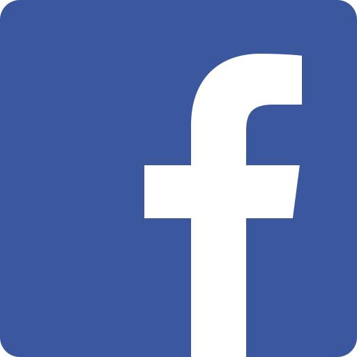 Facebook logo in color.