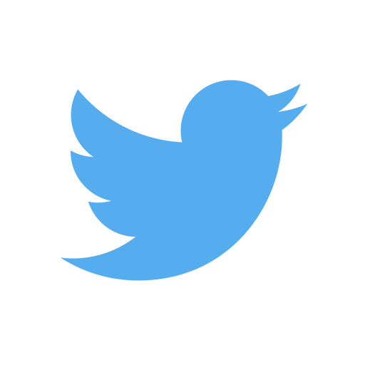 Twitter logo in color.