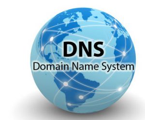Globe with DNS text