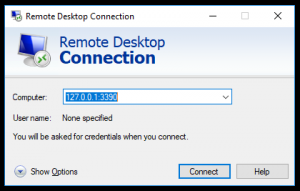 Microsoft Remote desktop login