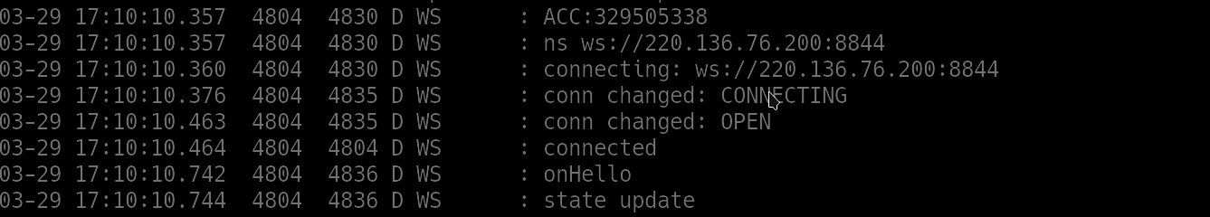 connection to android via command line