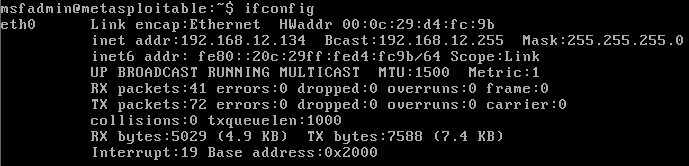 Running ifconfig command