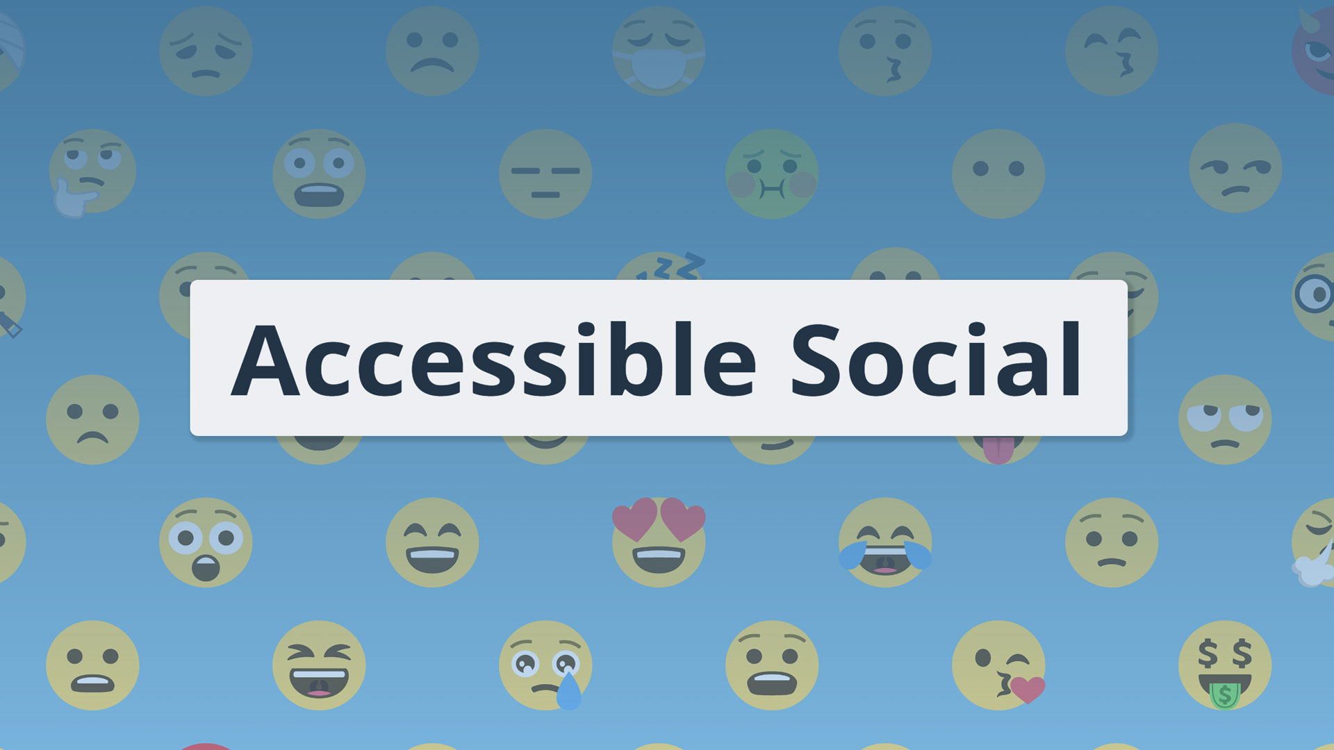 Accessible Social banner.
