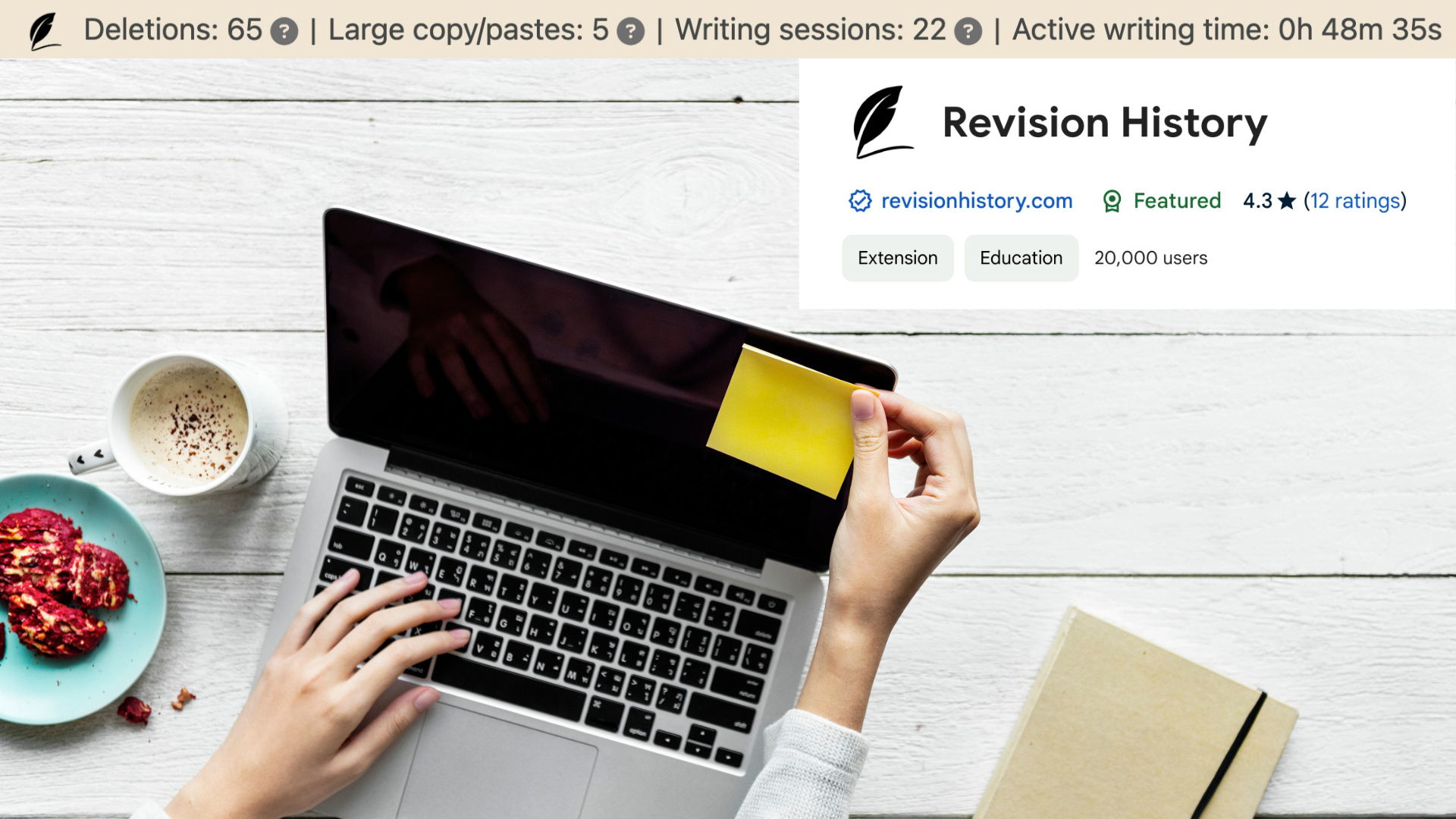 Laptop computer and Revision History logo