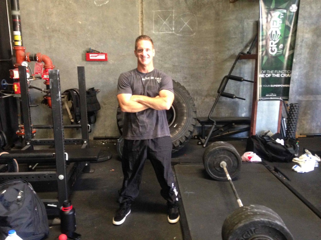 Matthew Chapman smiling in the gym