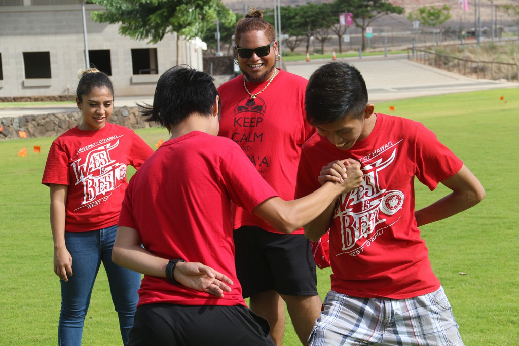 Onipaʻa Summer Bridge students participating in Makahiki games
