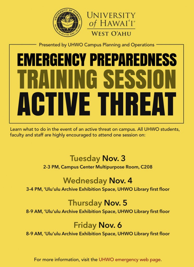 Active Threat Training Flyer