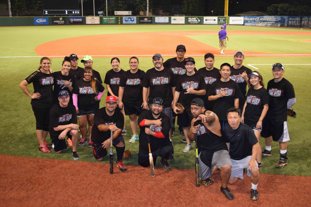 2015 UH West Oʻahu faculty and staff softball team