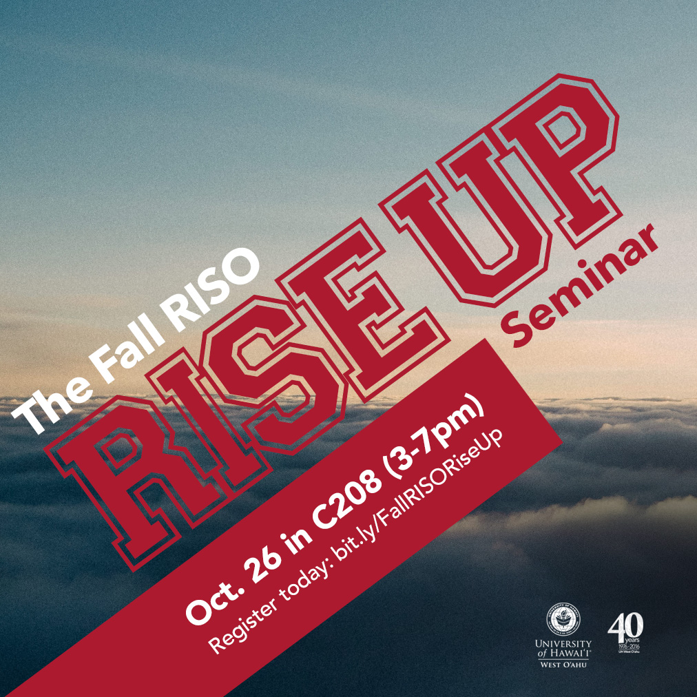 The Fall RISO Rise Up Seminar