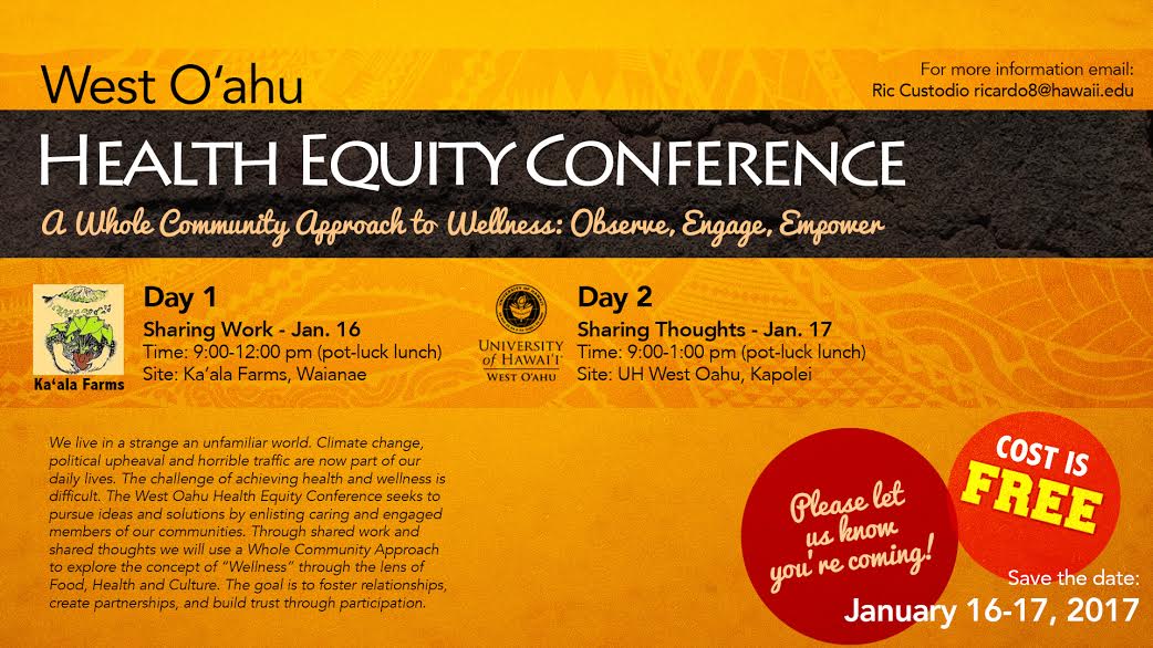 Health Equity Conference, Jan. 16 and 17