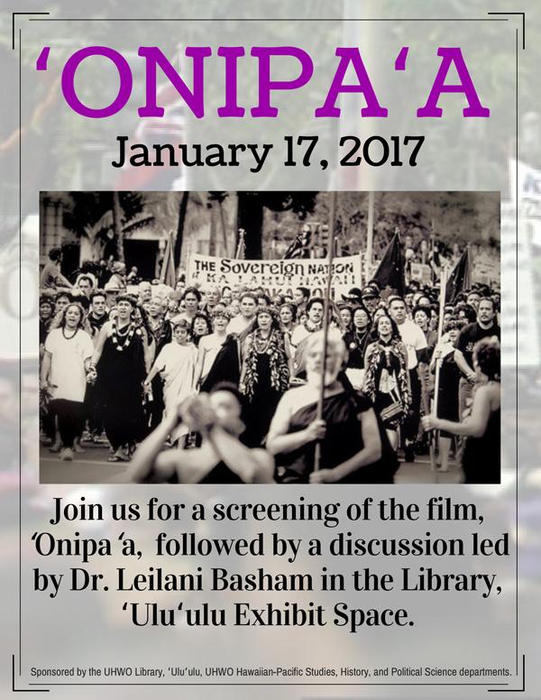 Onipa‘a Film screening poster