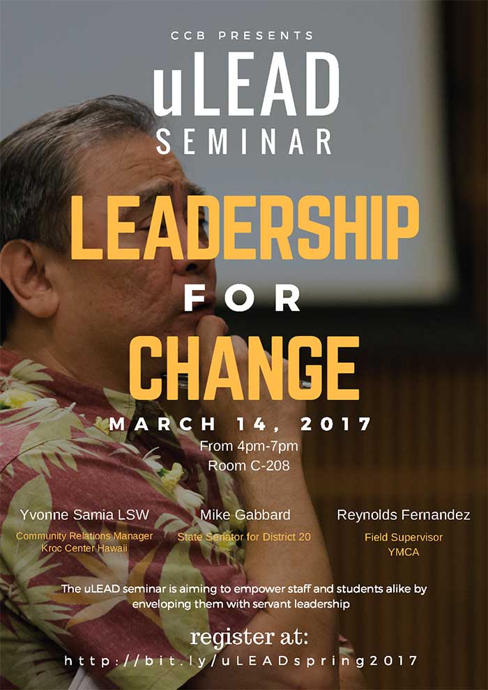 uLEAD Seminar, March 14