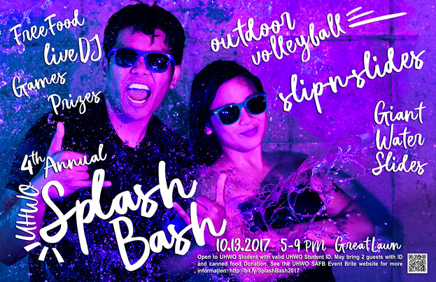 Web flyer for Splash Bash Oct. 13