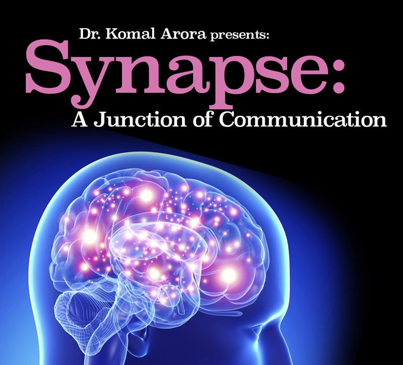 Poster for Dr. Komal Arora's presentation on Synapse: A Junction of Communications