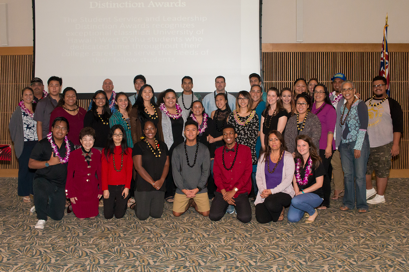 photo of 2016 Pueo awards students and faculty