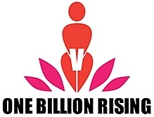 stylized person above words One Billion Rising