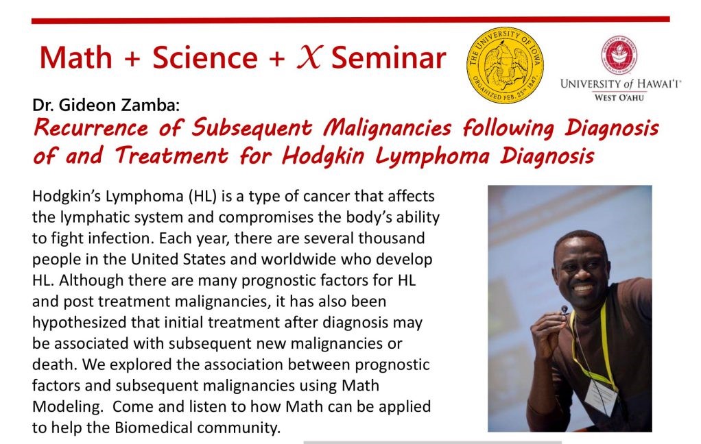 Flyer for Zamba talk on Jan. 19