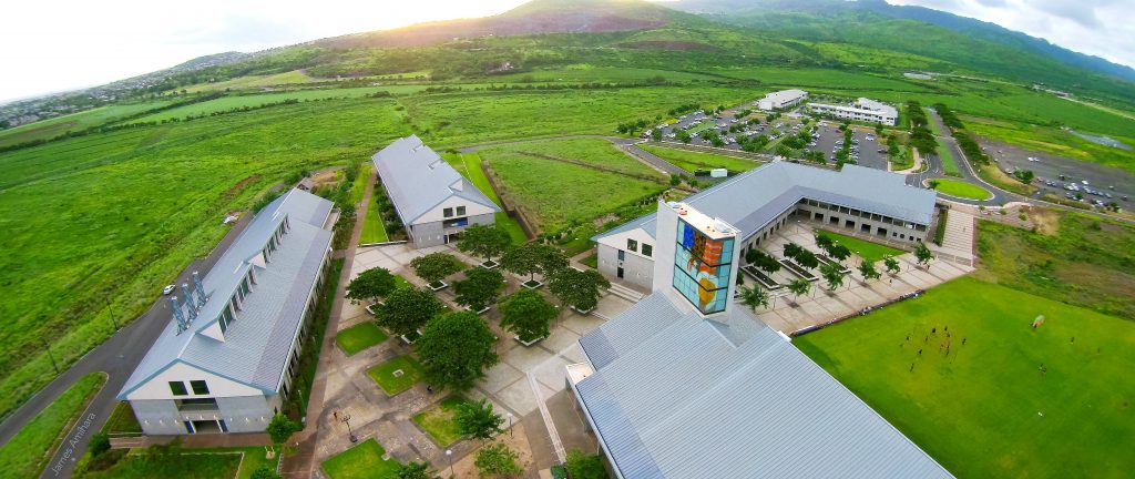 Aerial photo of UH West Oahu Campus