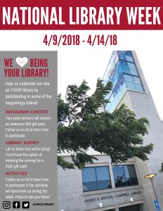 Flyer for Library Week