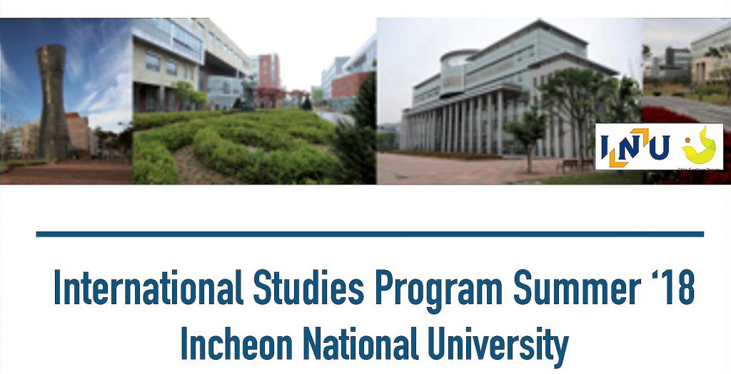 Flyer for Incheon Study Abroad program
