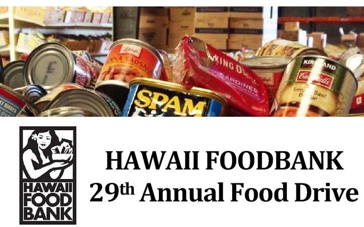 Pictures of food and works 29th annual foodbank Drive, Hawaii FoodBank