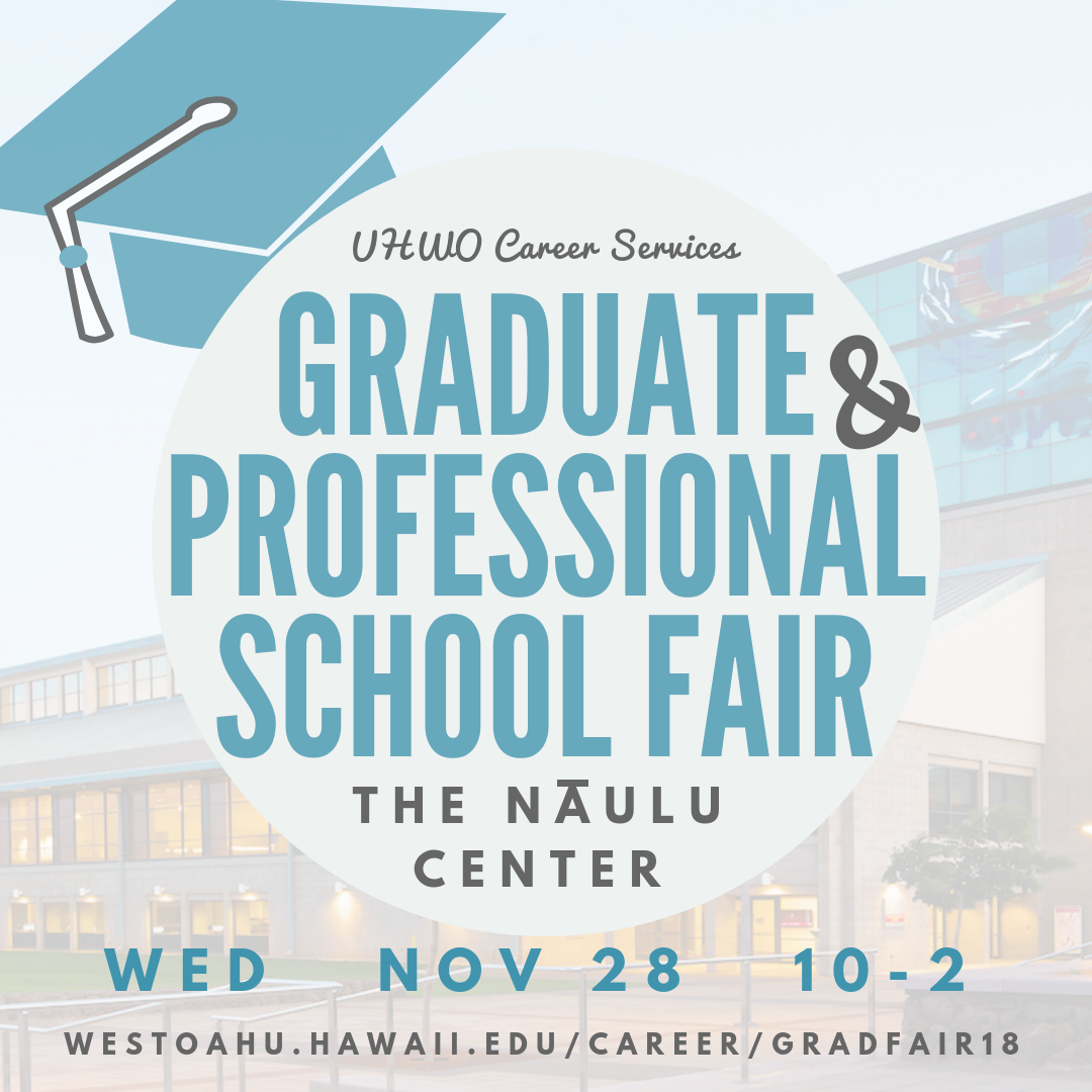 flier for Graduate & Law School Fair listing date, time and location of fair