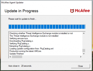 McAfee Auto-update