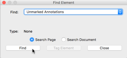 Adobe Acrobat Pro DC Find Unmarked Annotations