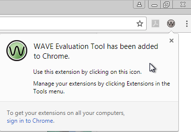 Chrome WAVE extension