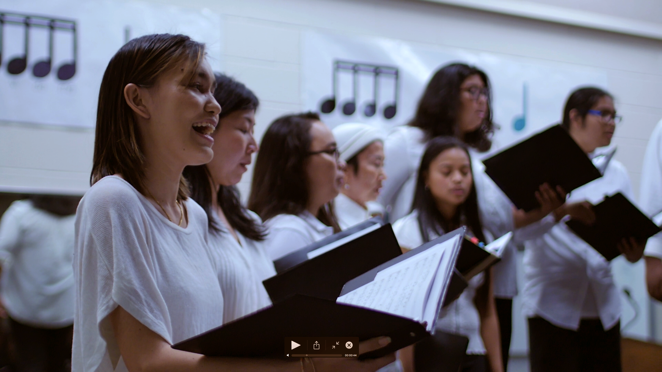 Members of the UH West Oʻahu Chorus sing at a performance.