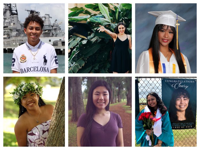 Collage of six scholarship recipients.