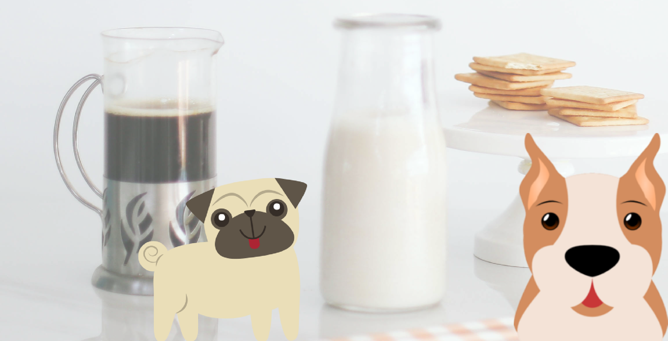 Image advertising an upcoming event: Paws for Coffee