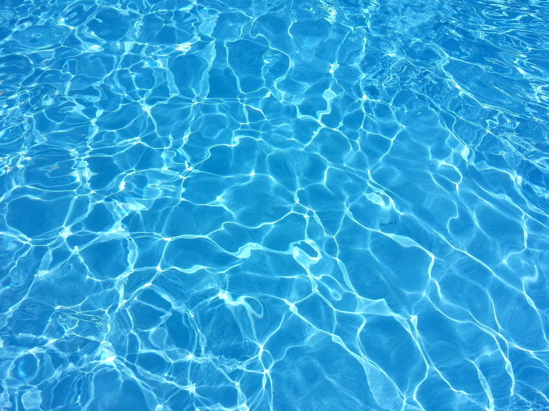 Image of the blue water in a pool