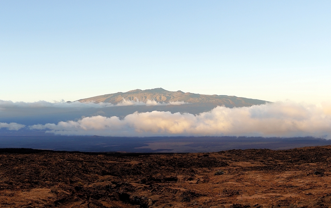 A pic of Mauna Kea, as seen from Mauna Loa.