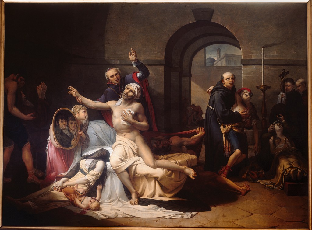 An image of the painting called "Episode of Yellow Fever in Valencia"