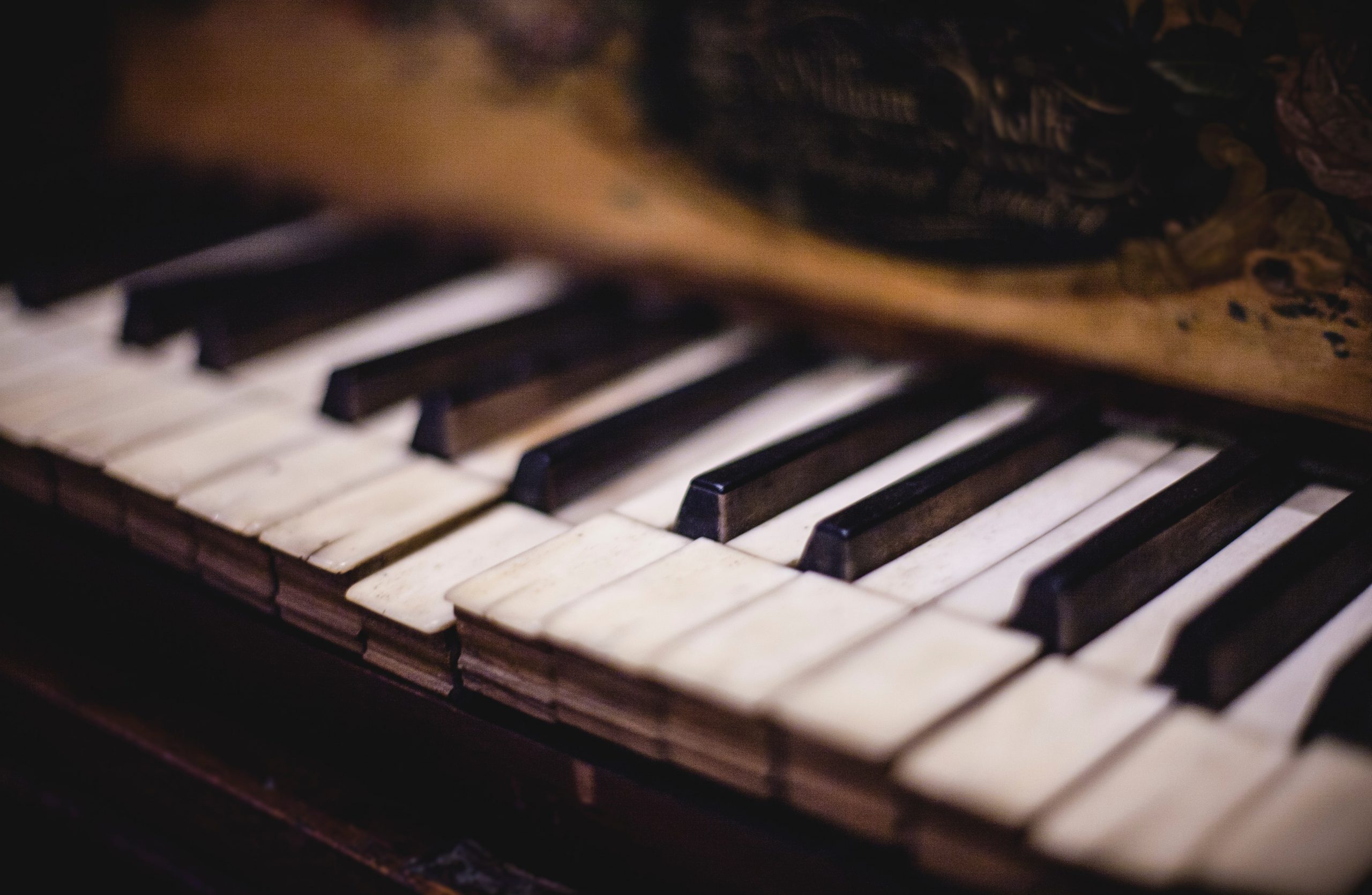 old piano keyboard