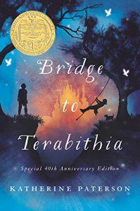 An image of the cover of Bridge to Terabithia, a novel by Katherine Paterson