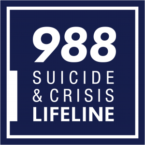 988 Suicide Lifeline graphic