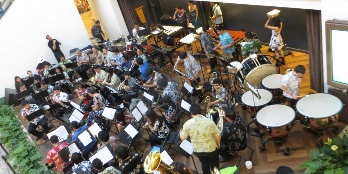 Band performing at Ala Moana Center