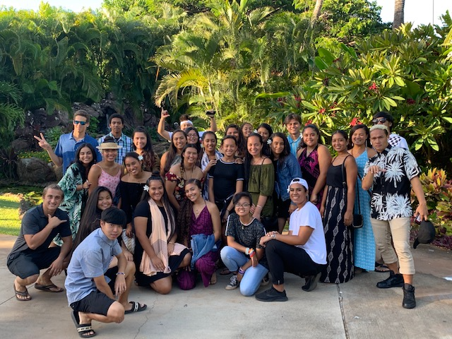 Group of students taking a photo