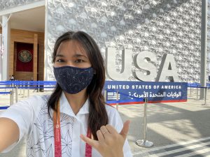 Sydney Millerd at the World Expo in Dubai