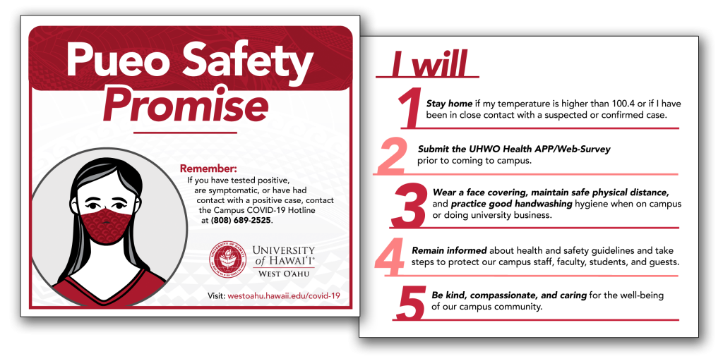 Sample image of the Pueo Safety Promise card.